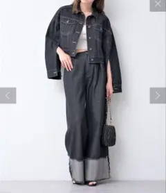 chico 折り返しワイドデニムパンツ　完売品