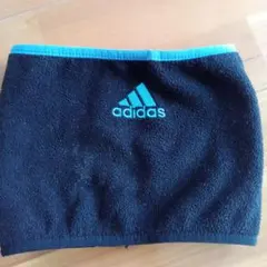 adidas ネックウォーマー 黒/青　ジュニア