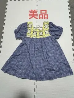 美品　ZARA 花柄 半袖ワンピース 18-24ヶ月　92 ベビーワンピース