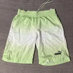 PUMA グラデーションショートパンツライトグリーン