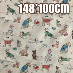 綿生地 犬柄 シーチング 布地 材料 素材 キャスキッドソン 手芸　素材　材料