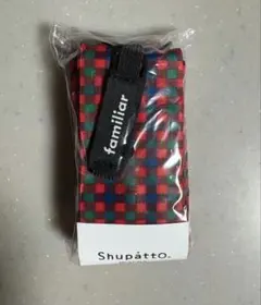 ♡新品未使用♡《ファミリア》シュパットミニマルM赤系チェック