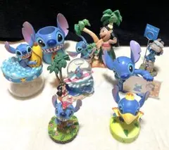 ディズニー　スティッチ　フォトフレーム　スノードーム　フィギュア　首振り　ビン