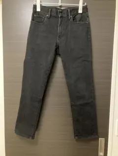 UNIQLO ヒートテックジーンズ　テーパード　スリム　ブラック