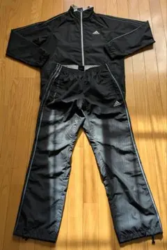 adidas ブラック ジャージ上下セット　Mサイズ