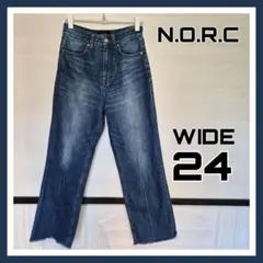 ノーク ワイドデニムパンツ 24サイズ 美品のサムネイル