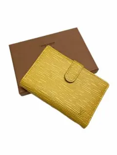 Louis Vuitton エピレザー 二つ折り財布　黄色