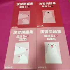 値下げ　国語5年上下 演習問題集セット　予習シリーズ