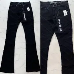 valabasasバラバサス パネルフレアストレッチスキニーデニム 新品 30