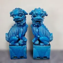 h478☆中国☆唐獅子☆神獣☆青釉☆陶器☆置物☆コレクション☆ h478☆中国☆唐獅子☆神獣☆青釉☆陶器☆置物☆コレクション☆ - メルカリ