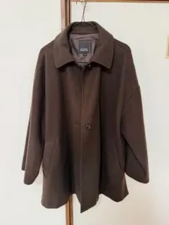 HK WORKS LONDON ブラウン チェスターコート M