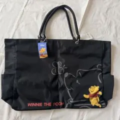 Winnie the Pooh ブラックバッグ 新品タグ付きのサムネイル