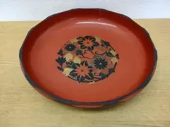 A-壁【昭和レトロ】円形座卓 花柄 オレンジ ピンク ビンテージ - メルカリ