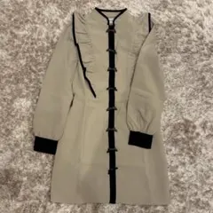BUBBLES リボン ワンピース ベージュ
