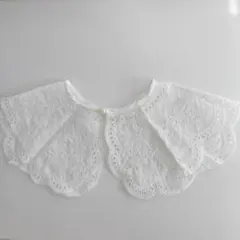 つけ襟 レース お祝い フリル 行事 刺繍 お花 重ね着 パール キッズ 高見え