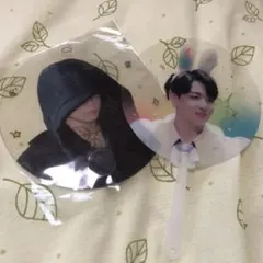 BTS ジョングク 透明うちわ2枚セット