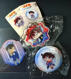 名探偵コナン 江戸川コナン　缶バッジ　ラバーチャーム　くら寿司　ビッくらポン