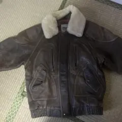 URBAN EXPRESS レザージャケット ボア襟 ブラウン Lのサムネイル