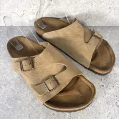 美品】BIRKENSTOCK Zürich ナロー 24.5スエード ブラウン | Mercari