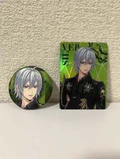 ツイステ5周年ポップアップストア松屋銀座　缶バッジ&オーロラカード　シルバー