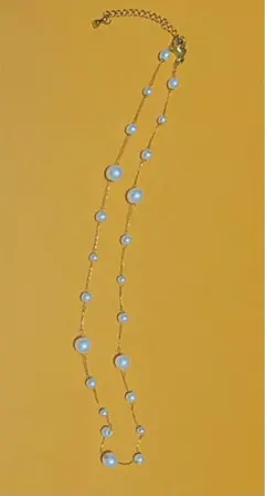 パール ネックレス ホワイト ゴールド
