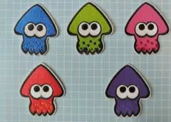 ✩新品未使用✩アイロンワッペン　スプラトゥーン　5色５枚セット