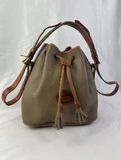 ブ*イ様 Dooney & Bourke ヴィンテージレザー巾着ショルダーバッグ