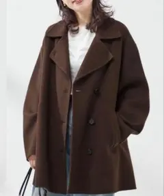 ジャーナルスタンダードレサージュ　スーパー140ウール　リバーショートコート