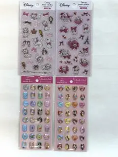 セリア　ディズニープリンセス ストーンシール　マリーちゃん エポキシラメシール