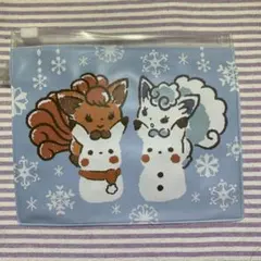 ポケモン　ロコン　アローラロコン　ジッパーポーチ　イッツデモコラボ　ピカチュウ