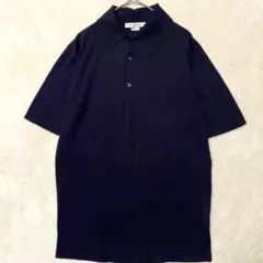 未使用に近い ジョンスメドレー 半袖 ポロシャツ ネイビー M - メルカリ