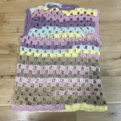 多色ニットセーター ベスト