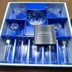 HOYA CRYSTAL クリスタルグラス5個,器5個セット