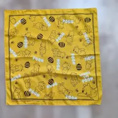 くまのプーさん ハンカチ イエロー