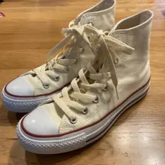 コンバース　ハイカットスニーカー　ホワイト/ JPN 23