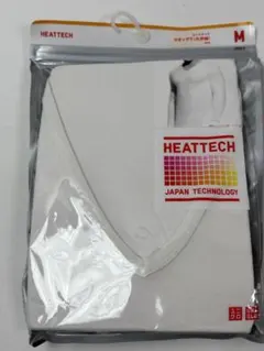 UNIQLO HEATTECH Vネック長袖Tシャツ M ホワイト　M074