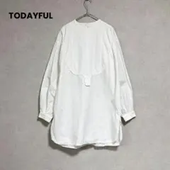 TODAYFUL トゥデイフル コットン スタンドカラー ドレスシャツ ホワイトのサムネイル