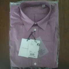 新品 ユニクロ +J EFCチェック スリムフィットシャツ 長袖