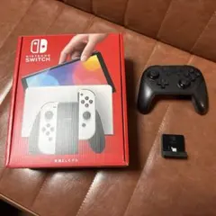 【プロコン付】Nintendo Switch本体有機EL ホワイトおまけ付き