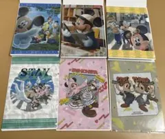 ディズニー　MICKY&FRIENDS miniクリアファイル　4枚セット