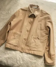 UNIQLO ジャージーリラックスジャケット ベージュ Mサイズ