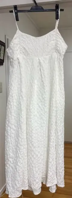 ホワイト キャミワンピース ロング丈　新品未使用