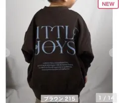しまむら キッズ トレーナー 100cm ブラウン CheekyChic
