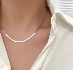 ③新品 ステンレス ネックレス メンズ レディース シルバー 金属アレルギー対応