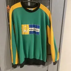 古着80sBENETTON F1カラーブロック トレーナー 46
