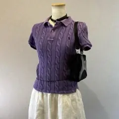 POLO RALPH LAURENラルフローレン　ケーブルポロニット　Y2K