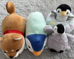 ぬいぐるみ 4点セット ペンギン 柴犬