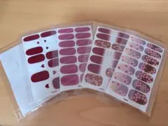 ネイルシールセット 4シート ハート 桜柄