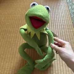 【セサミストリート】Disney ディズニー　カーミット 超特大 ぬいぐるみ セサミストリート】Disney ディズニー カーミット 超特大 ぬいぐるみ