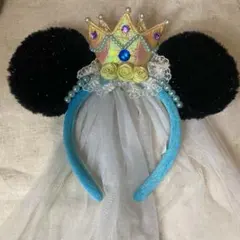 ディズニー カチューシャミニー カチュープリンセス ベール ティアラ 王冠